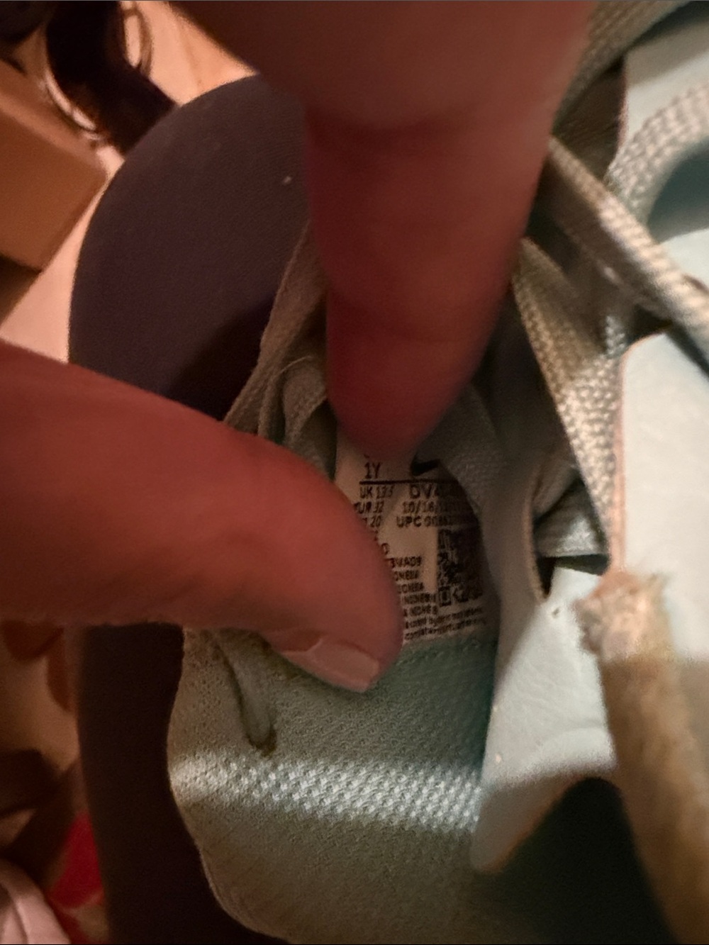 Nike Kids Light Blue Athletic Sneakers - Picture 3 of 3